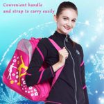 Ice Skate Bag, Quad Ice Roller Skates Bags Inline Skating Bag, Womens Figure Skate Bag Hockey Skate Bag, Rollerblade Skating Bag Rollerskates, Ice Skating Bags Skate Backpack For Girls,Kids Ice Skates