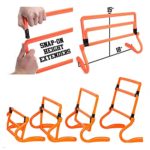 Adjustable Speed Training Hurdles Fitness & Speed Training Equipment with Agility Ladder – Plyometric Fitness & Speed Training Equipment – Hurdle/Obstacles for Soccer, Football, Track & Field & More