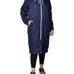 Speedo unisex adult Parka Jacket Fleece Lined Team Colors watersports swimming apparel, Navy, Large US