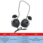 ATAIRSOFT Tactical Headset war Unlimited Power intercom with Microphone Waterproof Headphones, no Noise Reduction Function (BK)