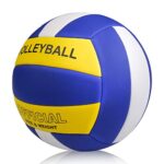 YANYODO Official Size 5 Volleyball, Soft Indoor Outdoor Volleyball for Game Gym Training Beach Play