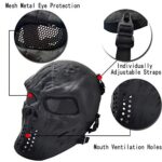 Full Face Airsoft Mask, CS Protective Mask Paintball Full Face Skeleton Mask For Skull Mask with for BB Gun, CS, Cosplay Costume Hallowee, Movie Prop