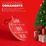 Triathlon Ceramic Ornament | Swim Bike Run Christmas Ornament