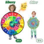 Liberry 26 Inches Dart Board for Kids, Dinosaur Dartboard with 16 Sticky Balls, Indoor and Outdoor Toy for Boys Girls Aged 3-12