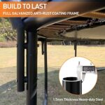 CITYLE Tranpoline 1500LBS 16 FT Tranpoline for Adults 6-10 Kids Tranpoline with Safety Enclosure Net, 6 Wind Stakes, Basketball Hoop, Heavy Duty Recreational Tranpolines – ASTM Approved Black