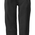 Mizuno Girls Youth Belted Low Rise Fastpitch Softball Pant, Black, Youth Large