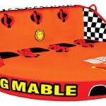 SPORTSSTUFF 53-2218 Great Big Mable Quadruple Rider Towable Tube w/ 60′ Tow Rope