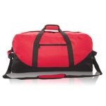 DALIX 25″ Big Adventure Large Gym Sports Duffle Bag in Red
