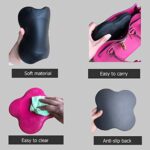 Yoga Knee Pad Cushion Extra Thick for Knees Elbows Wrist Hands Head Foam Yoga Pilates Work Out Kneeling pad (Rose red)