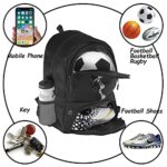 Goloni | Small Basketball Soccer Backpack Bag – Soccer Backpack & Bags for Basketball, Volleyball & Football Sports, Includes Separate Cleat Shoe and Ball Compartment, fit to & Adult