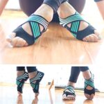 KIPETTO Yoga Socks Women Toeless Anti-skid Socks for Pilates Barre Ballet Bikram Workout, Green, US Size 8-9