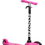 Scooters for Kids Toddler Scooter – Deluxe Aluminum 3 Wheel Glider w/ Kick n Go, Lean 2 Turn Wheels, Step 4 Brake, Toddlers Training Three Wheeled Kid Ride on Toys Best for Little Boys & Girls – Pink