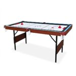 RACK Crucis 5.5-Foot Folding Billiard/Pool Table (Blue 3-in-1 Multi Game)