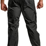 CQR Men’s Tactical Pants, Water Resistant Ripstop Cargo Pants, Lightweight EDC Hiking Work Pants, Outdoor Apparel, Duratex Mag Pocket Black, 34W x 32L
