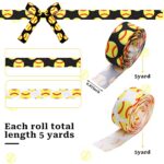 2 Rolls Softball Ribbon for Crafts Softball Grosgrain Ribbon for Cheer Bows Gift Wrapping Team Uniform Sewing and More(10 Yards 7/8 Inches Wide)