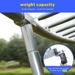 ORCC Trampoline-ASTM and CPSIA Approved-16ft 15ft 14ft 12ft 10ft 8ft Kids Recreational Trampolines with Enclosure Net Ladder Safe Bounce Outdoor Backyard Trampoline for Kids Family Happy Time(12ft)