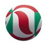 Molten V5M5000 Men’s NCAA Flistatech Volleyball (Red/Green/White, Official)