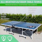 GoSports All Weather Outdoor Tournament Table Tennis Set – Includes Full Size Tournament Table with Net, 2 Paddles, and 3 Balls with Carrying Case