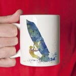 Windsurfer Mug – Windsurfing Lover Coffee Mug – 11 oz – Unique Windsurfer Gifts