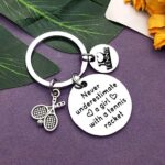 Tennis Lover Jewelry Gift Tennis Gift Keychain for Girls Teens Tennis Girl Jewelry Tennis Player Gift Inspirational Gift for Tennis Girl Christmas Birthday Graduation Gift