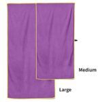 Flow Hydro Sport Towel – Microfiber Quick Dry Swimming Towels for Swim, Pool, Triathlon, and Other Water Sports in Medium and Large Sizes (Purple, Large (60″ x 30″))