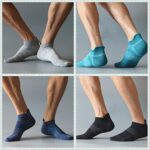 WIFFGO Compression Socks For Men 6 Pairs Ankle Athletic Mens Socks Running Cycling Support Outdoor Sports Gear No Show Socks