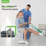 Trideer Stretching Strap Yoga Strap for Physical Therapy, 10 Loops Yoga Straps for Stretching, Non-Elastic Stretch Strap for Pilates, Exercise, Stretch Band with Workout Guide for Women & Men