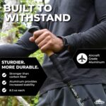 Cascade Mountain Tech Trekking Poles – Aluminum Hiking Walking Sticks with Adjustable Locks Expandable to 54″ (Set of 2)