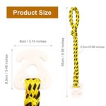 Boat Tow Tubes Rope Connector 19.7 inch, Water Sport Towable Connector 1 Pack Orange&Yellow and 1 Pack Black&Yellow