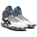 ASICS Men’s Aggressor 4 Wrestling Shoes, 11, White/MAKO Blue