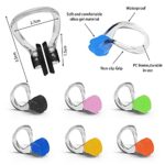 Hurdilen Swimming Nose Clip, Swim Nose Clip with Waterproof Silica Gel for Kids (Age 7+) and Adults,14 Packs,Multi-Color