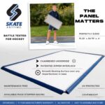 Skate Anytime – Synthetic Ice for Hockey – Skateable Artificial Ice Tiles – Backyard Ice Rink – Expandable (Skateable Synthetic Ice for Hockey Training, Deluxe Rink (36 Panels) 100 sq ft)