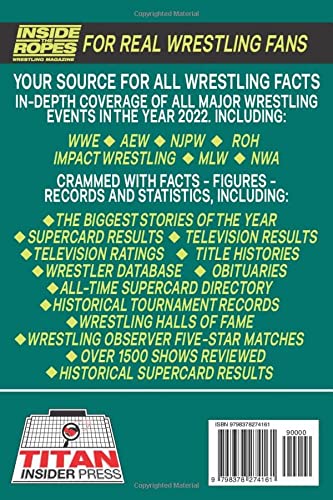 Inside The Ropes Wrestling Almanac: Complete Wrestling Statistics 2022-2023