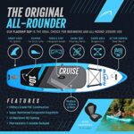 Bluefin Sup Cruise Inflatable Paddle Boards for Adults & Kids | Including Paddleboard Accessories | 5 Year Warranty | Inflatable Stand Up Paddle Board with Kayak Conversion | Sizes 10’8, 12, 15