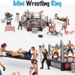 Liberty Imports Ultimate 32-Piece Wrestling Miniature Toys for Kids Pretend Play, Wrestler Figures with 2 Rings & Realistic Accessories for Boys and Girls, Great for Cake Toppers, Parties