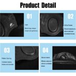 2 Pack Unisex Swim Caps with 3D Ear Protection, Durable Flexible Silicone Swimming Hats for Women Men Kids Adults, Bathing Swimming Caps for Short/Long Hair with Ear Plugs&Nose Clip