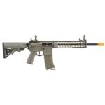 Lancer Tactical Gen 3 Polymer Programmable ETU & Mosfet with High Speed Mid Airsoft Magazine AEG 10” Keymod Airsoft M4 Carbine, Color Tan