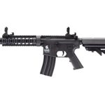 Lancer Tactical Gen 2 Airsoft Rifle SD M4 GEN 2 Polymer- Electric Full/Semi-Auto Airsoft AEG Rifle with 0.20g BBS, Charger and Battery (Black High FPS)