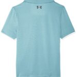 Under Armour Boys’ Standard Performance Polo, (401) Still Water / / Black, Youth Medium