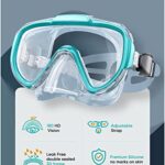 Seovediary Snorkel Set Adults Snorkeling Gear Anti-Fog Panoramic View Swim Mask Dry Top Snorkel Kit with Carry Bag for Snorkeling Scuba Diving Swimming Travel