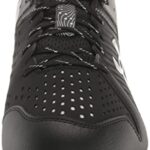 Under Armour Men’s Leadoff Low Rubber Molded Baseball Cleat Shoe, (001) Black/Black/White, 8