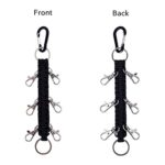 DEEKA Paracord Handmade Cheer Bows Holder for Cheerleading Teen Girls High School College Sports – Black