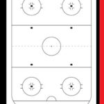 Ice Hockey Coaching Playbook: 100 Blank Ice Hockey Rink Diagrams Notebook For Trainings, Drawing Up Winning Plays, Drills, Planning Tactics and Strategies – Gifts for Ice Hockey Coaches & Players
