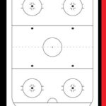 Ice Hockey Coaching Playbook: 100 Blank Ice Hockey Rink Diagrams Notebook For Trainings, Drawing Up Winning Plays, Drills, Planning Tactics and Strategies – Gifts for Ice Hockey Coaches & Players