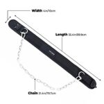 Buckle Dip Belt for Weight Lifting – (300 lb) for Experts Heavy Duty Steel Chain with 4″ Comfortable Neoprene Waist Support – Man U Fiture Pull Up Weightlifting Belt