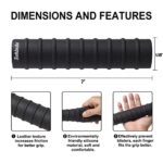 Sohinda Kayak Paddle Grips, Kayak Paddle Grips No-Slip Grip, Blister Prevention, Paddle Grips for Kayaking, Kayaking Accessories, Paddle Grips for Take-Apart Paddle(Diameter 30mm/1.18 inches)-Black