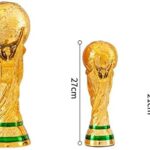World Cup Trophy,World Cup Trophy Real Size,World Cup Trophy Replica 8.3”10.62”14.17” World Cup Replica Resin Soccer Collectibles Sports Fan Trophy Gold Bedroom Office Desktop Decor (5.1 inch)