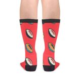 MXPINK Rugby Ball Novelty Socks For Women & Men , Black and White, One Size