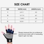 FitsT4 Half Finger Padded Palm Gloves for Water Ski, Canoeing, Windsurfing, Kiteboarding, Sailing, Jet Skiing, Stand-UP Boarding and Kayaking, Perfect for Men&Women&Youth