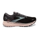 Brooks Ghost 14 Women’s Neutral Running Shoe – Black/Pearl/Peach – 8